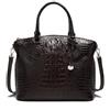NICOLE & DORIS Borsa Donna Elegante Borsa a Mano Coccodrillo Borsa Tracolla PU Pelle Borsa a Spalla Borsa da Lavoro Borsa con Manici Borsetta Tote Caffè