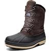 NORTIV 8 Stivali Neve Uomo Impermeabili | La soletta traspirante e la pelle scamosciata impermeabile offrono comfort e protezione fino a -25F