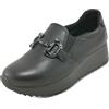 ENVAL SOFT 8779111 Esther - Mocassini Platform in Pelle Nero 38
