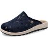 Fly Flot Ciabatta Donna Invernale in Ciniglia con Cuoricini, Sottopiede Antishock