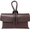 Chicca Borse Borsetta Pochette da Donna in Pelle Dollaro (Bruciato)