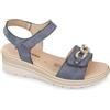 Valleverde Sandali Donna 55566 Pelle Avorio o Blu