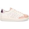 PANCHIC Scarpe Allacciate da Donna P01 in Nappa Avorio e camoscio Rosa - P01W022 01382220 - Taglia