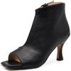 IF Stivaletti Scarpe da Donna Sandali A Tronchetti Spuntati da Sera Cerimonia Matrimonio Tacco A Rocchetto MP2641-1 Nero N.36