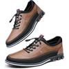 Asifn Uomo Oxford Eleganti Mocassini Scarpe da Ufficio Casual in Pelle da Comodo da Passeggio Traspirante Classici da Lavoro con Lacci Britannici Marrone 52 EU