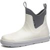 ZEPYFXIT Stivali da Pioggia Uomo in Gomma Impermeabile Stivaletti Chelsea con Elastici Comodi Stivali da Lavoro Impermeabili per Giardinaggio Pesca e Trekking (Bianco 25257, 41 EU)
