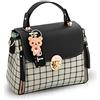 NICOLE & DORIS Borse da donna Borsa a Tracolla Piccola Simpatica Borsa a Spalla Borsetta in PU Pelle Borsa con Cerniera Moda Borsa a Mano Nero B