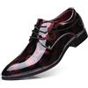 KYOESCAI Scarpe Oxford da Uomo Eleganti da Uomo Scarpe Stringate Derby Brogues Formale attività Commerciale Scarpe da Sera
