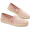 GLAMORA Espadrillas Donna Ballerine Slip On Scarpe Basse Maglia Jacquard Geometrico Traspirante Leggere Estive Comode Suola Gomma Antiscivolo Flessibili Tessuto Elasticizzato Calzata Facile