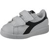 Diadora Game P TD Girl, Scarpe da Ginnastica, Bianca (White/White/Black), 27 EU