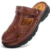 GURGER Sandali Uomo Pelle Estivi Punta Chiusa Sportivi Scarpe da Trekking Zoccoli Sabot