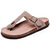 Asifn Uomo Zoccoli BambinoCiabatte Sandali Donna Sughero Pantofole Pantaloncini Spiaggia Leggero Supporto Morbida Suola Piatta Zoccoli Marchio（Marrone,36/37 EU,38 Taglia del Marchio