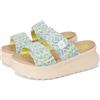 HEYDUDE Hey Dude 43210 Delray Slide Surf Baja Blue Multi Sandali Scalsati per Donna in tessuto (Taglia 39)