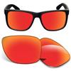 Biyxpiv Lenti di ricambio da 1,5 mm compatibili con occhiali da sole Ray-Ban RB4165 da 54 mm, antigraffio e resistente agli urti, colore arancione rosso polarizzate