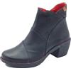 Jungla 7518 Yankee Negro Tronchetti per Donna in Pelle Nera con Lampo e Tacco Medio (Taglia 38)