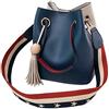 DEERWORD Donna Borse a Mano Borsa a Spalla Elegante Grandi Firmate Marca Tracolla Antifurto PU pelle 5383 1 pz Blu