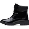 Clarks Stivaletti Angie Spice Donna, Nero Crinkle vernice sintetica, 39 EU