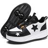 Mateju Scarpe con Rotelle da Bambino Bambina Sportive Moda Multiuso Scarpe da Skateboard con 4 Ruote Skateboard Sneakers Scarpe da Ginnastica da Pattini Unisex Bambini Adulti