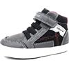 Geox B Gisli Boy A, Sneakers Bambini e ragazzi, Grigio/Nero (Dk Grey/Black), 24 EU