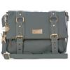 Catwalk Collection Handbags - Borsa a Tracolla in Vera Pelle - Borsa Messenger Donna - Borsetta Cartella Media - Abbey Road - Verde Scuro