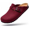 GONKOS®, Pantofole in Feltro di Lana, Soletta Anatomica in Sughero Naturale e Pelle Scamosciata, Zoccoli di Feltro, Pantofole Uomo Donna, Sabot Uomo Donna,Confortevoli e calde di Qualità,Made in Spain