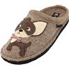 HAFLINGER Flair Chihuahua Felt Slipper Beige Melted Eco, Taglia 39