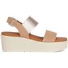 Geox Sandalo da donna D XAND 2.2S A Wedge Sandal, DK Skin/Champagne, 39 EU, Dk Skin Champagne, 39 EU
