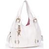 Catwalk Collection Handbags - Grande Borsa a Spalla in Pelle - Tote Bag Donna - Borsa a Mano - Multi Scomparti - Alex - Bianco