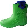 SAPRO SYSTEM Stivali da Pioggia per Bambini con Fodera Rimovibile Materiale Eva Verde 22/23 EU