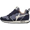 w6yz Sneakers in Tessuto Tecnico e Suede, Navy 36