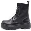 IF Fashion Stivali Stivaletti Anfibi Combat Scarpe da Donna Platform Elasticizzati Traspiranti 1328 CH2026 Nero N.37