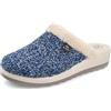 Fly Flot Ciabatta Donna, Sottopiede in Panno Imbottito Anti-Shock, Suola in Poliuretano Piumatec 4,5cm, Blu, 40 EU