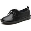 BWGHBH Loafer e Mocassini Donna Pell Eleganti Derby Donna Casual in Tinta Unita Scarpe da Barca Donna Morbidi Semplici (Nero.Tag42-EU40.5)