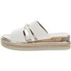 Alviero Martini 1A Classe Alviero Martini Donna Ciabatte Con Zeppa 26EN124860371 Poliuretano Bianco Sporco 38