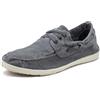 Natural World Eco, Scarpe 303E, da Uomo, 100% Ecologiche | Zapatos nauticos de lona para hombre con suela de caucho