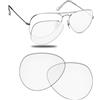 Fiskr Lenti polarizzate di ricambio compatibili con occhiali da sole RayBan Aviator RB3025 da 58 mm, resistenti agli urti e vestibilità perfetta