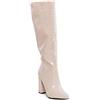 Toocool - Stivali Donna Scarpe a Punta Coccodrillo Ginocchio Tacchi Alti X8062