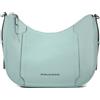 PIQUADRO - Borsa a tracolla donna porta iPad mini - Pelle e tessuto - Colore Verde - Donna