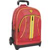 Franco Cosimo Panini FERRARI KIDS - Zaino Scuola Trolley Ufficiale Ferrari, Maniglia Regolabile, Trolley Staccabile, Spallacci Imbottiti e Regolabili, 2 Scomparti Principali, Tasche Frontali, Chiusure A Zip, 30x44Hx20 cm