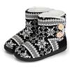 AONEGOLD® Pantofole da Donna Uomo Invernali a Maglia Calde Peluche Memory Foam Stivaletto Comode Morbido Antiscivolo Pantofole da Casa