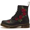 Dr. Martens 8 Eye Boot, Stivaletti Donna, Nero(Black Softy T), 36 EU