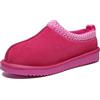 Meik Mangni Pantofole Donna Uomo Inverno Scarponi da Neve in Pelle Unisex-Adulto Caldi Ciabatte da Casa Antiscivolo,Rosa,39 EU
