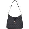 GUESS Zamira Hobo Shoulder Bag Coal Logo