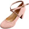 Generisch Scarpe da donna in pelle con tacco, décolleté da donna classiche, eleganti scarpe da ballo in pizzo, scarpe da sposa, alla moda, per il tempo libero, traspiranti, scarpe da sera comode, Colore: rosa