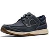 Clarks Sailview Lace, Mocassino Uomo, Nabuk Blu Navy, 42.5 EU Larga