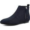 MaxMuxun Stivaletti Donna con Cerniera Stivaletti Classici con Pelle Scamosciata Finta Blu 41 EU