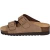 GRÜNLAND il benessere è naturale GRUNLAND Ciabatte Doppia Fibbia Donna Estate CB2569 Hola Taupe (40)