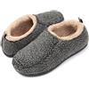RockDove Pantofole Nomad da uomo con memory foam, 44/45 EU, Grigio Tortora
