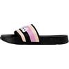 FILA Ciabatte da donna Morro Bay Stripes, con suola leggera in EVA, nero (black-prism pink), 38