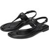 Michael Kors Sandalo infradito da donna Mandy in pelle nera - 40S5MAFS4L 001 - Taglia 7½
